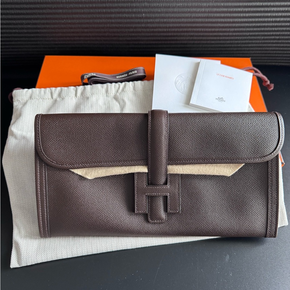 Hermes Jige Elan 29 Epsom Clutch